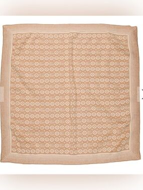 Brand new Gucci with box Beige & Cream Monogram baby Blanket inside